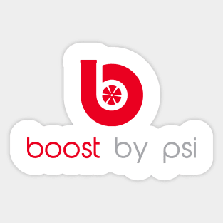 boost by psi Sticker